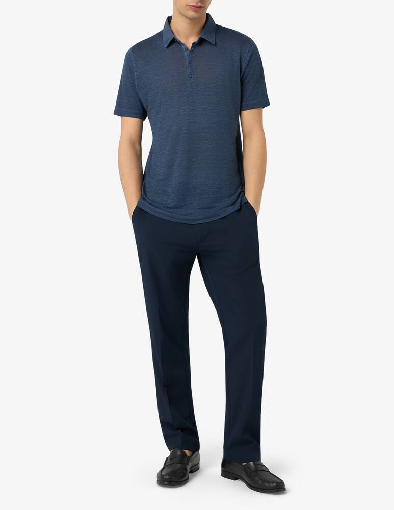 rinascente 120% Lino Jersey fade polo shirt