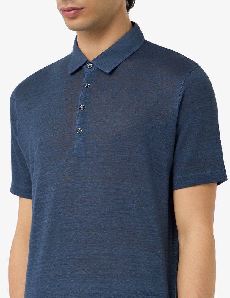 rinascente 120% Lino Jersey fade polo shirt