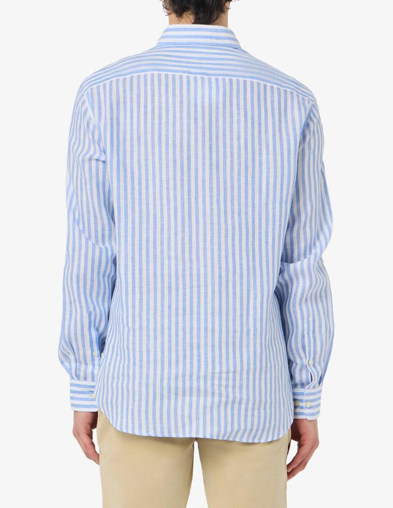 rinascente 120% Lino Camicia a righe tinto filo 
