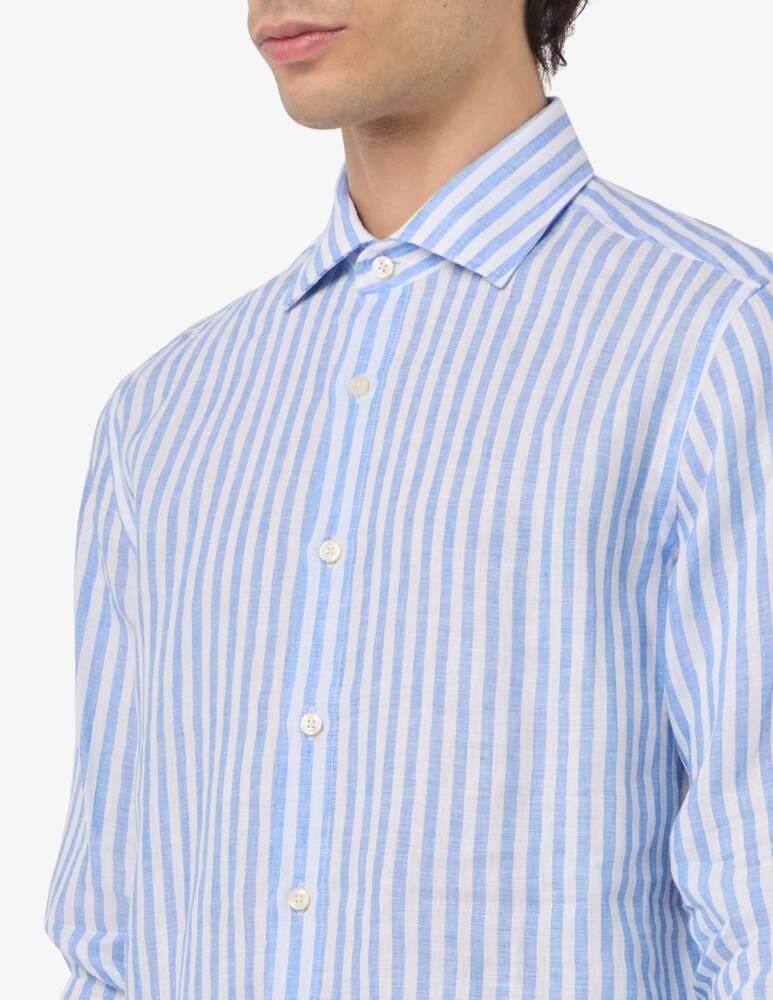 rinascente 120% Lino Camicia a righe tinto filo 