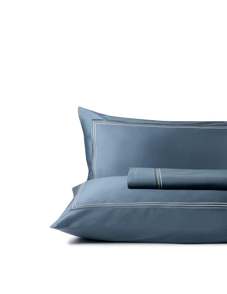 rinascente Rivolta Carmignani Icon Parure Lenzuola Matrimoniale - blu