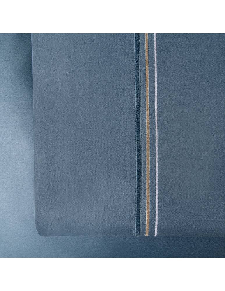 rinascente Rivolta Carmignani Icon Parure Lenzuola Matrimoniale - blu