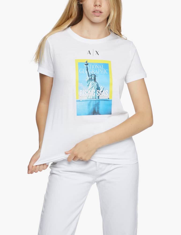 rinascente Armani Exchange National geofraphic printed t-shirt