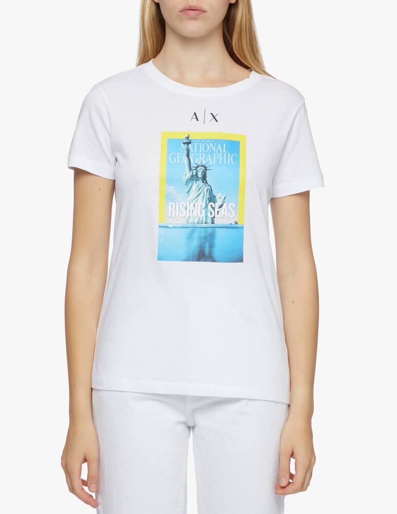 rinascente Armani Exchange National geofraphic printed t-shirt
