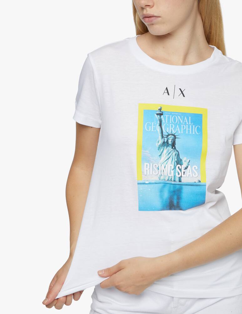 rinascente Armani Exchange National geofraphic printed t-shirt