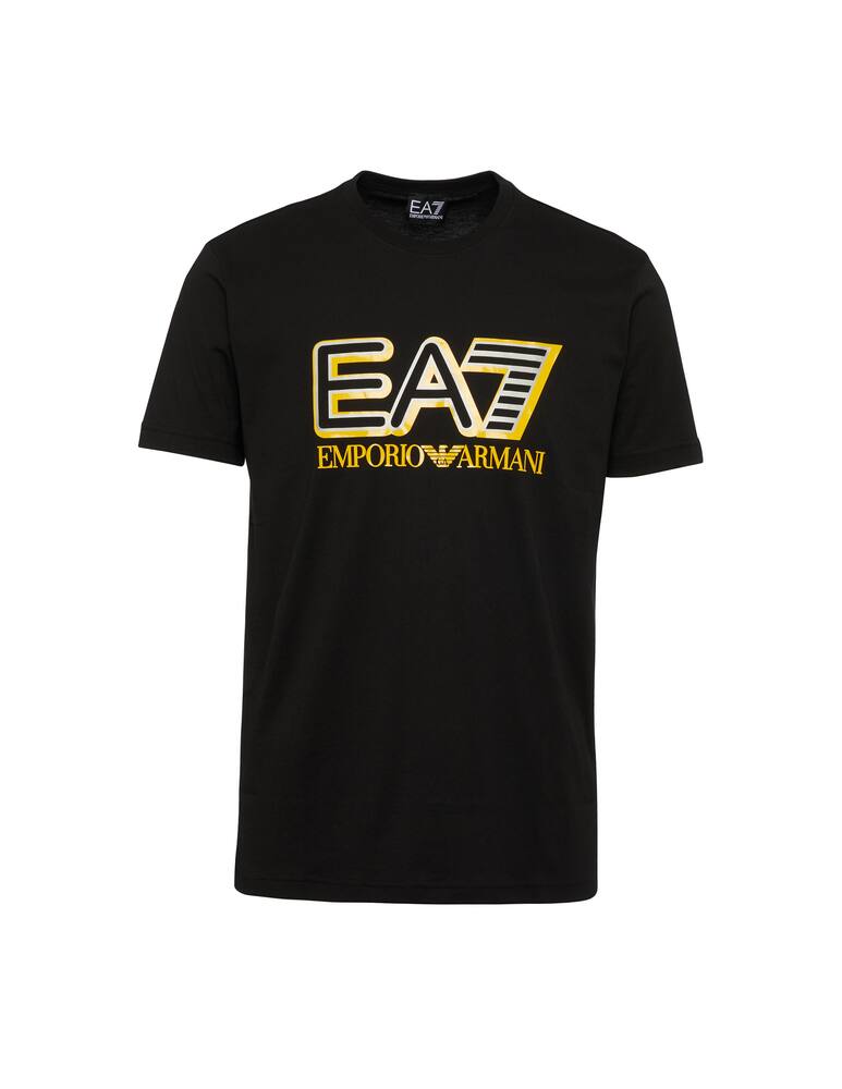EA7 T-shirt con maxi logo a contrasto - immagine 1 EA7 T-shirt con maxi logo a contrasto - immagine 1