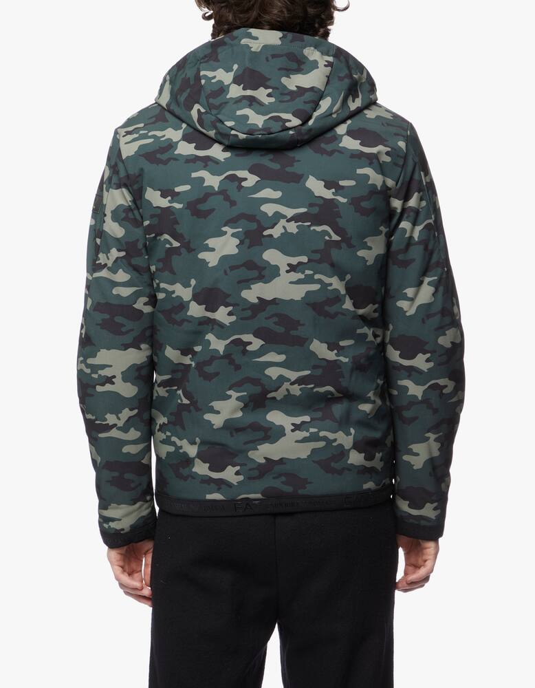 rinascente EA7 Hooded camouflage jacket