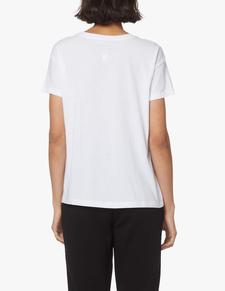 rinascente Armani Exchange T-shirt in cotone con borchie Icon - bianco