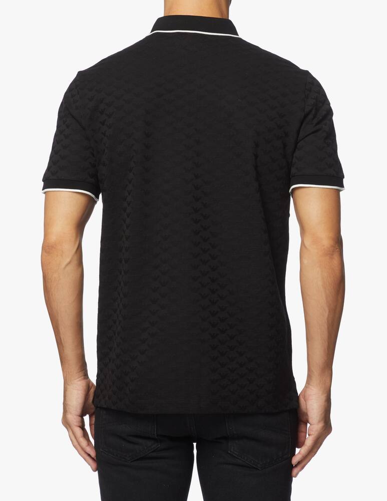 rinascente Emporio Armani Jacquard eagle polo