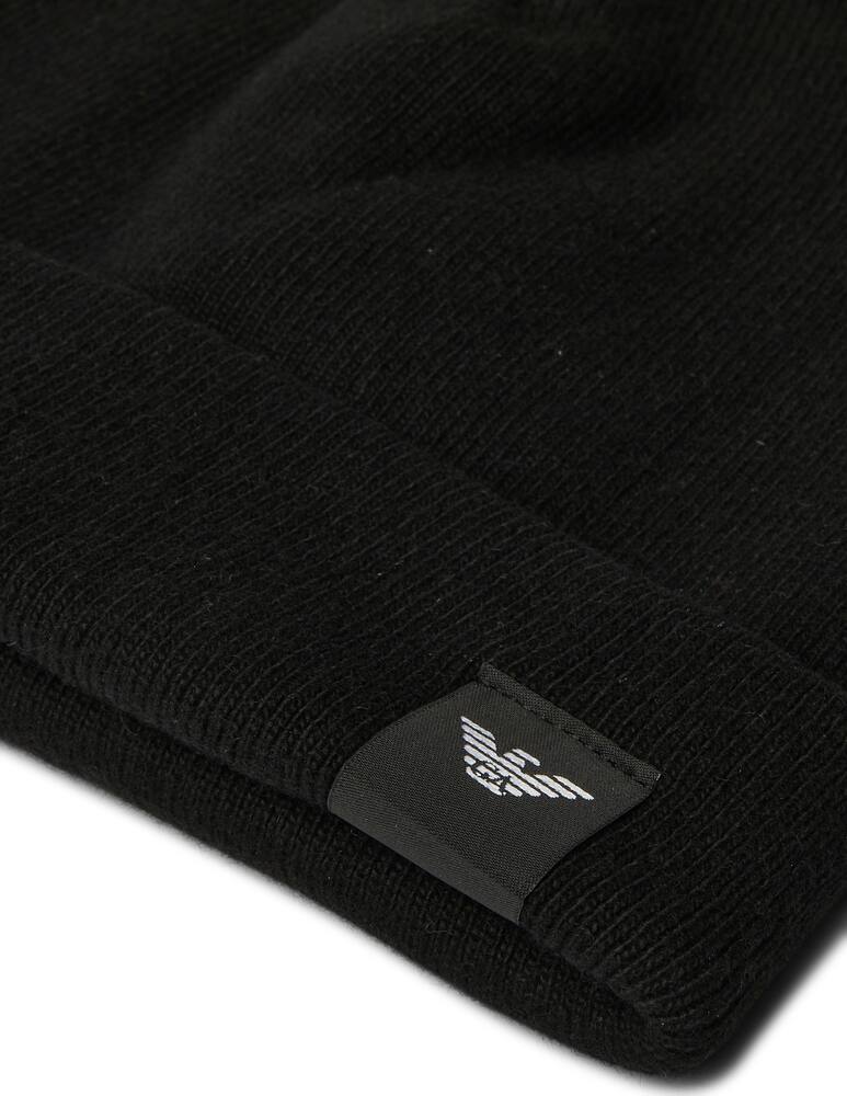 rinascente Emporio Armani Cappello beanie in lana - Nero