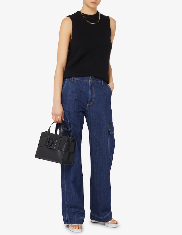 rinascente Armani Exchange Borsa M shopper buckle logo