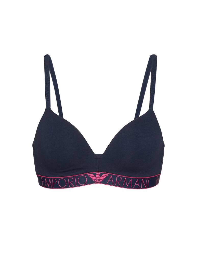rinascente Emporio Armani Padded triangle bra Visibility - Iconic Logoband