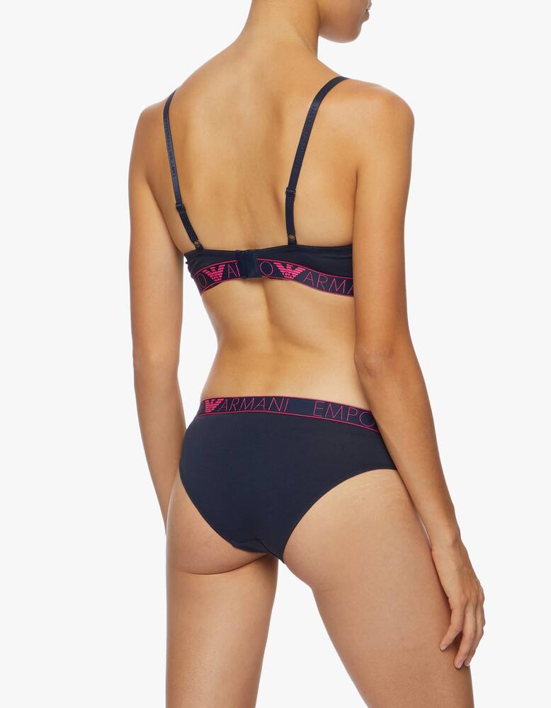 rinascente Emporio Armani Padded triangle bra Visibility - Iconic Logoband