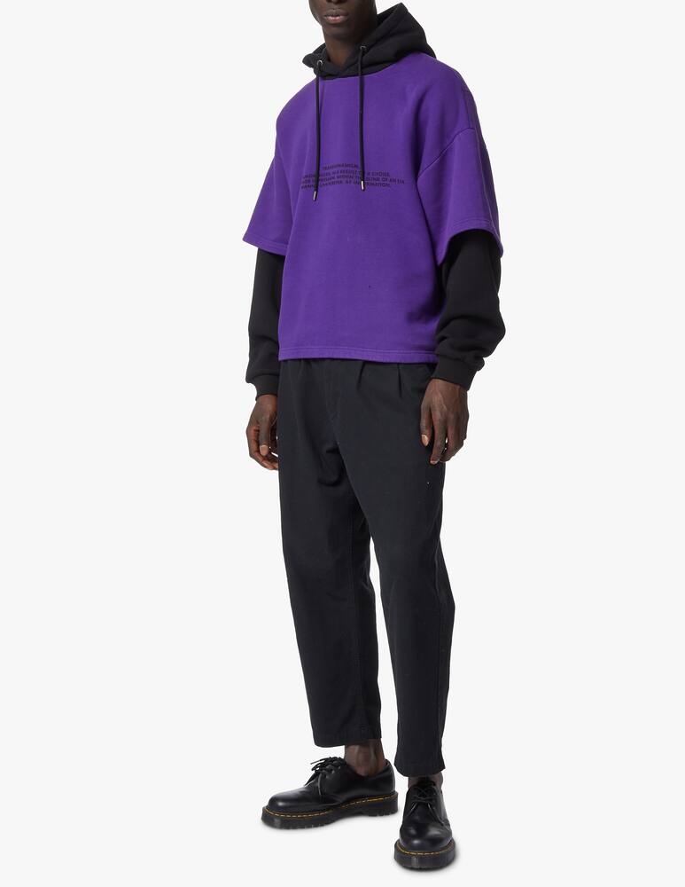 rinascente A Better Mistake Felpa con cappuccio broken face