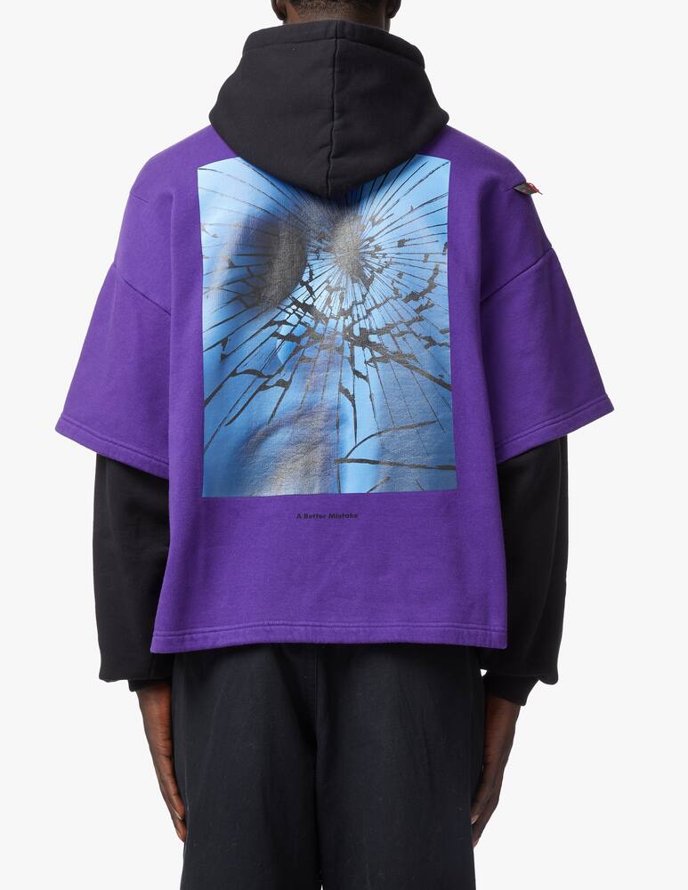 rinascente A Better Mistake Felpa con cappuccio broken face