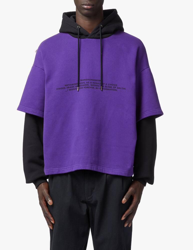 rinascente A Better Mistake Felpa con cappuccio broken face