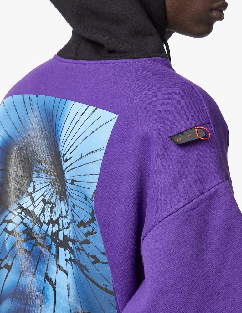 rinascente A Better Mistake Felpa con cappuccio broken face