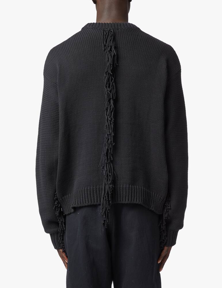 rinascente A Better Mistake Maglione girocollo con frange disobedience