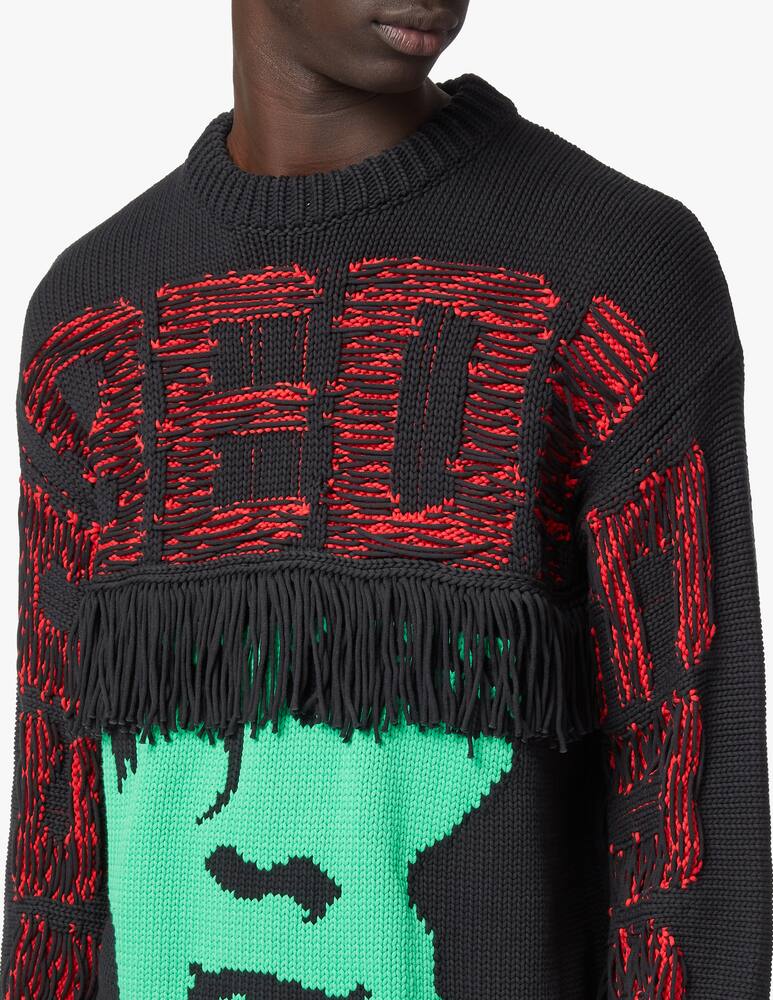 rinascente A Better Mistake Maglione girocollo con frange disobedience