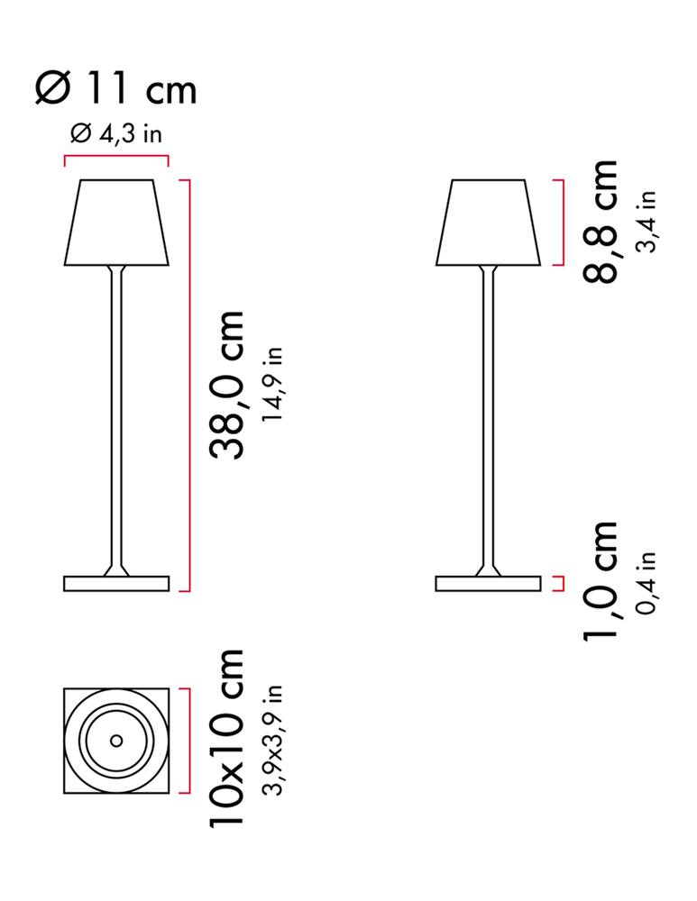 rinascente Zafferano Poldina Pro Led Portable Lamp