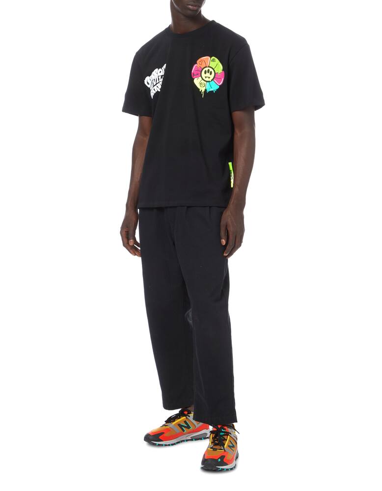 rinascente Barrow Flower smile logo t-shirt 