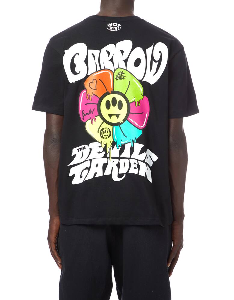 rinascente Barrow Flower smile logo t-shirt 