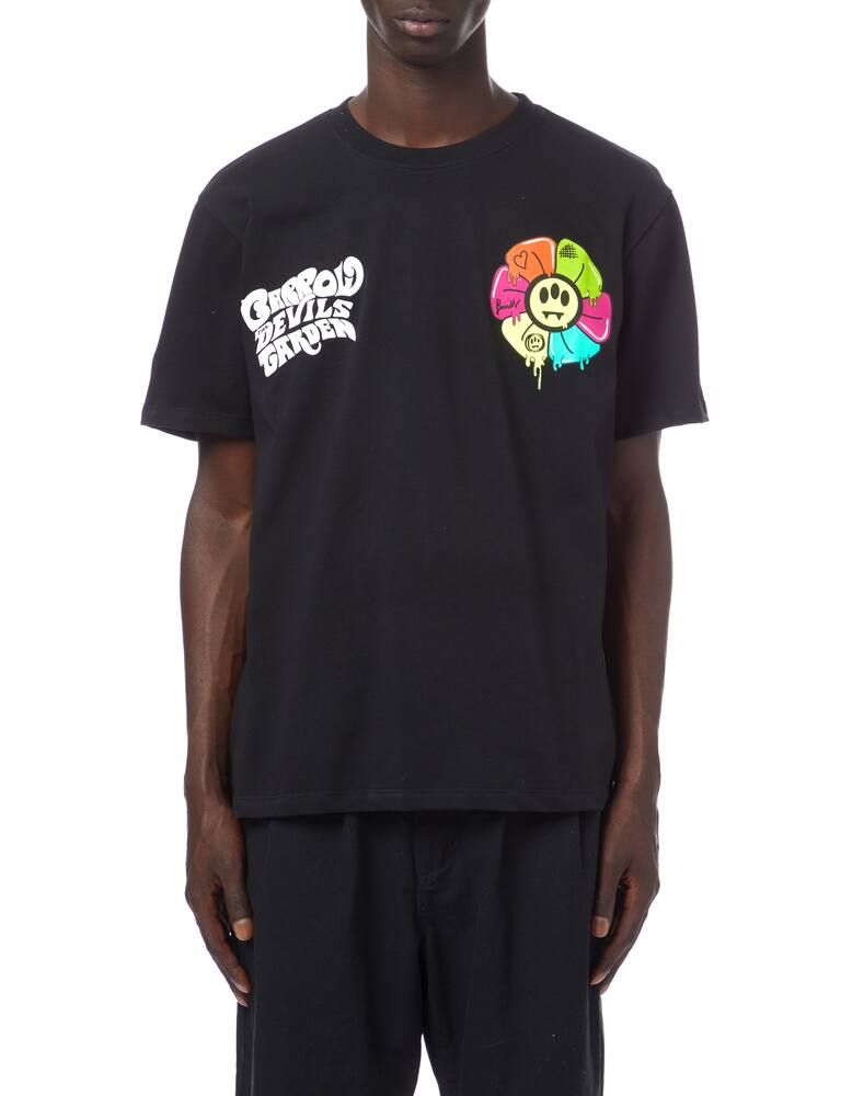 rinascente Barrow Flower smile logo t-shirt 