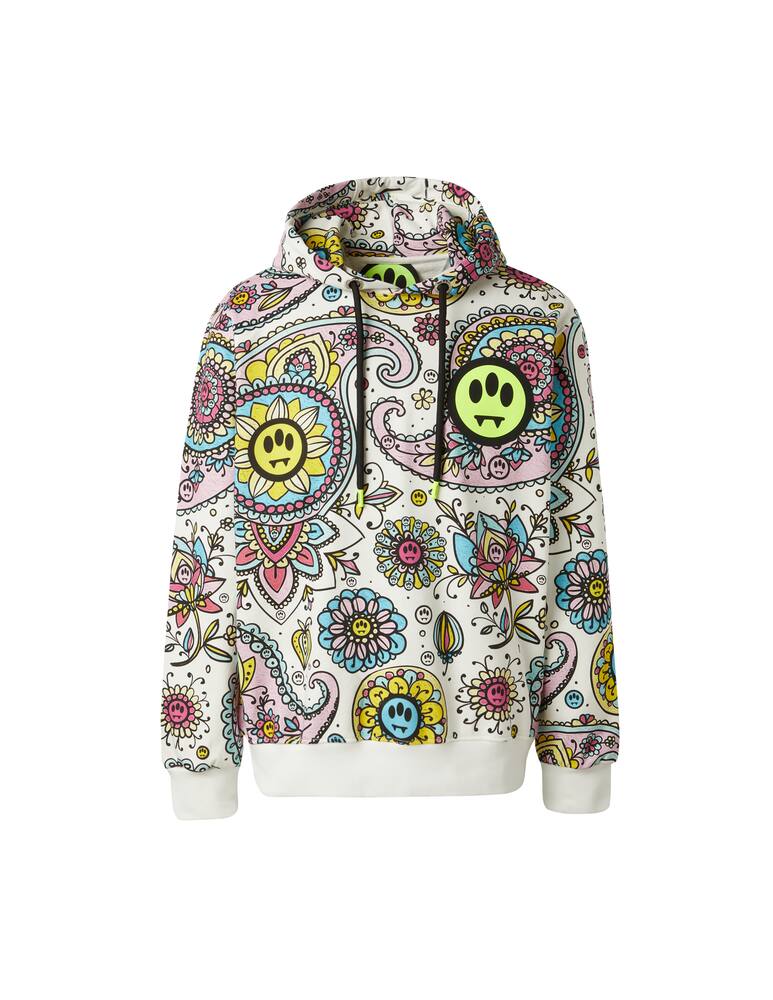 rinascente Barrow Bandana print hoodie - white