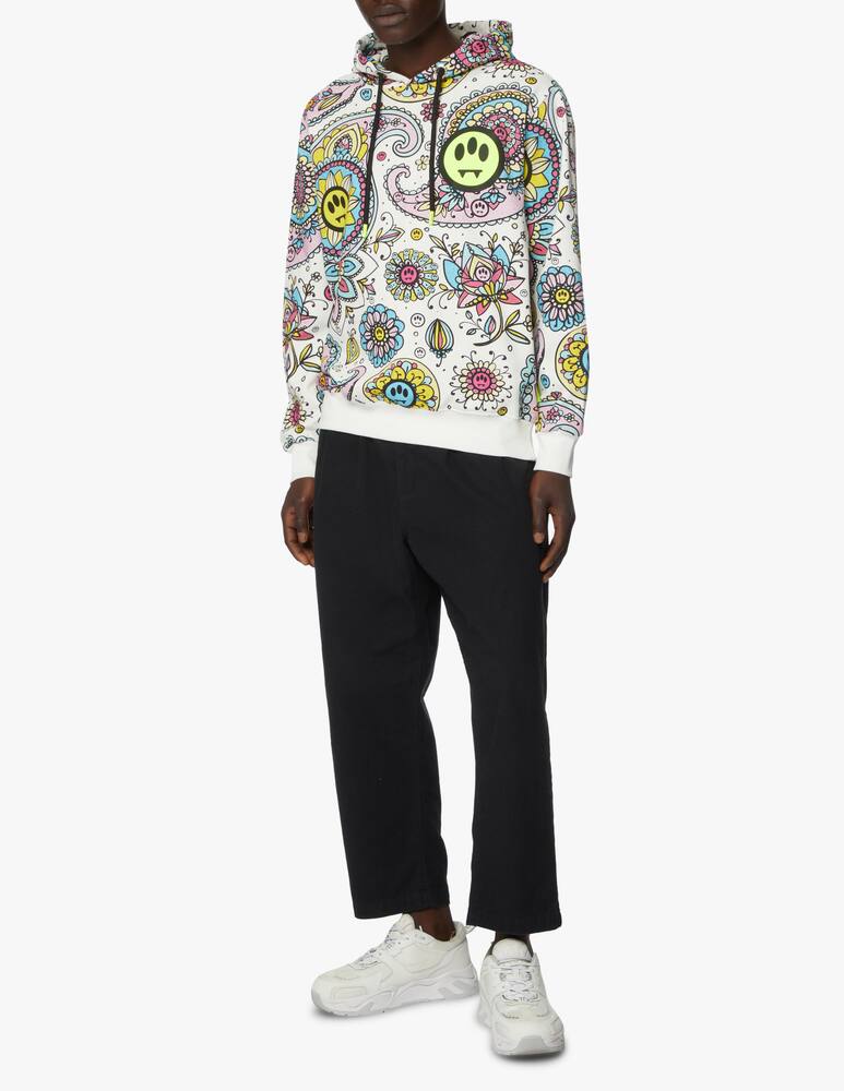 rinascente Barrow Bandana print hoodie - white