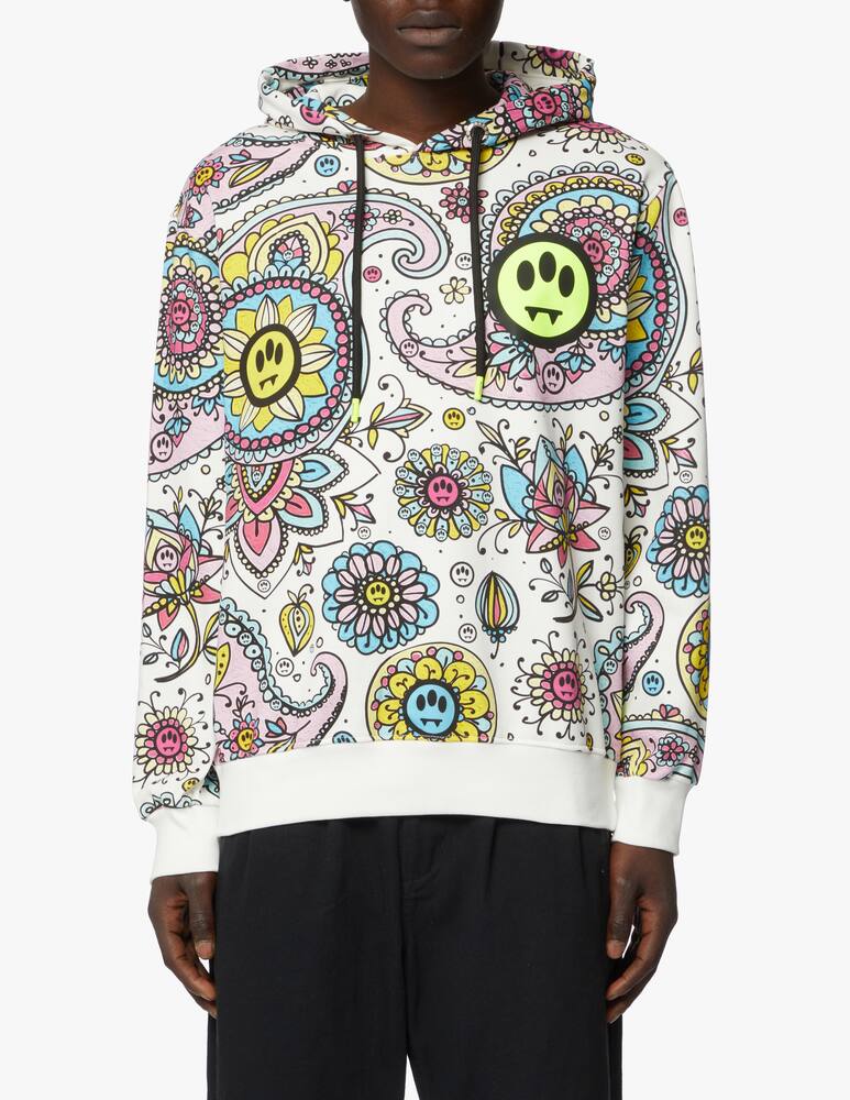 rinascente Barrow Bandana print hoodie - white
