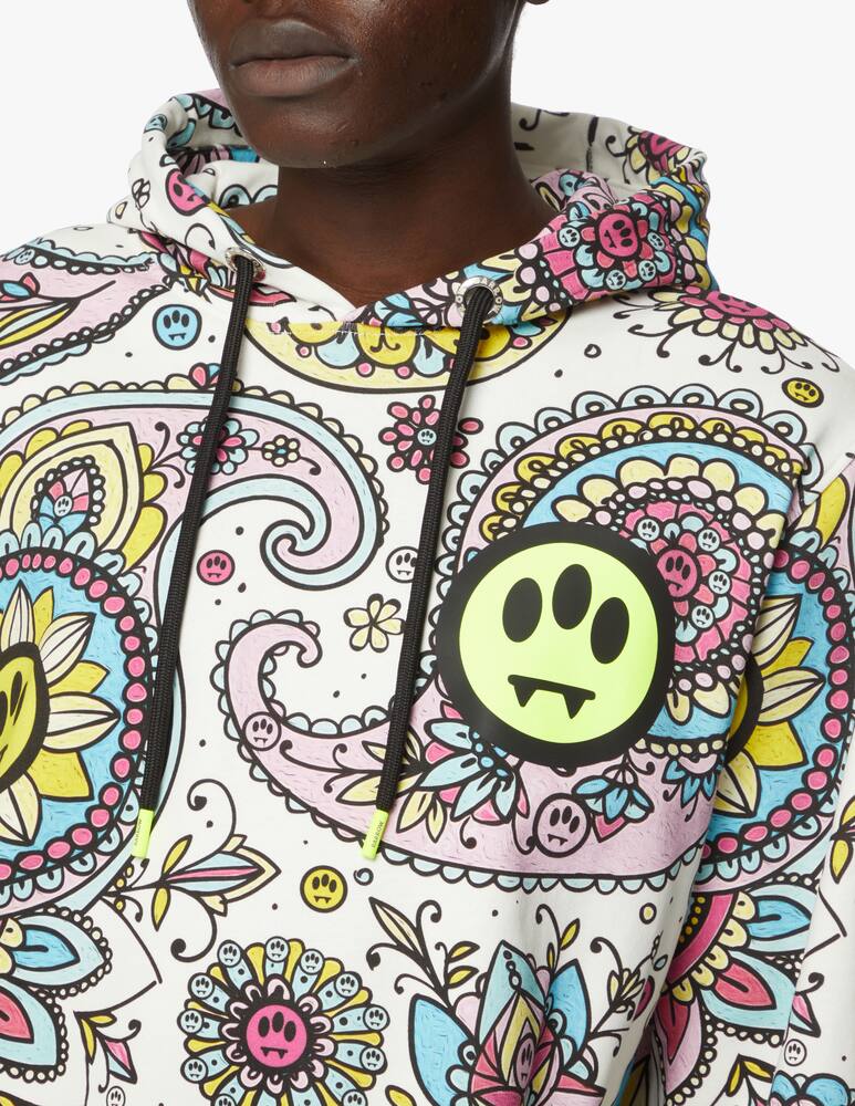rinascente Barrow Bandana print hoodie - white