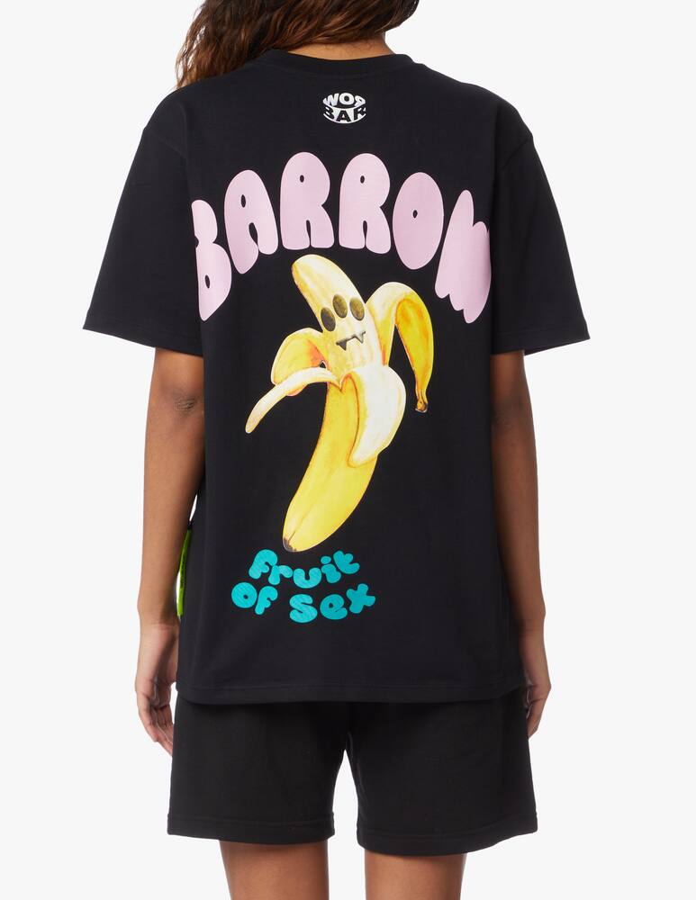 rinascente Barrow T-shirt in cotone Banana - nero