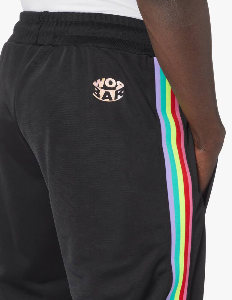 rinascente Barrow Pantalone a righe triacetato rainbow - nero