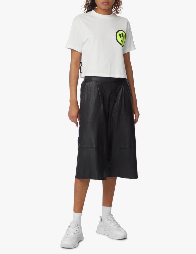 rinascente Barrow Cotton cropped t-shirt - white