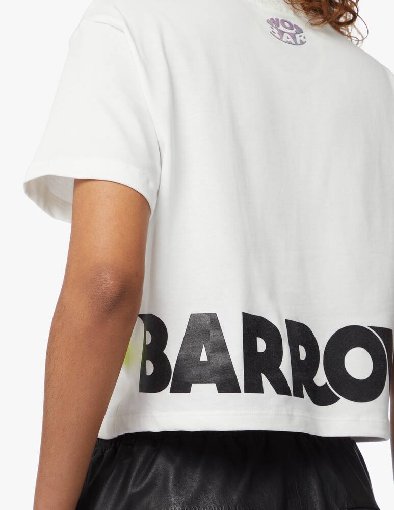 rinascente Barrow Cotton cropped t-shirt - white