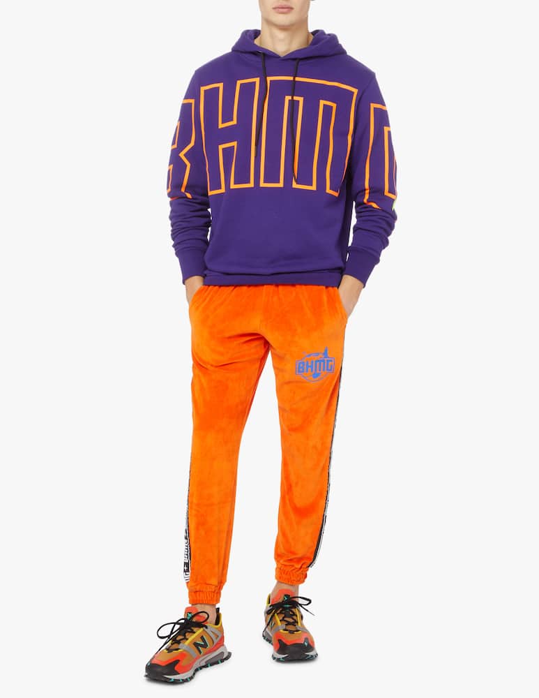 rinascente BHMG Pantalone in ciniglia banda laterale