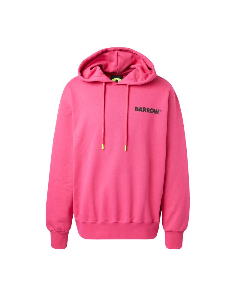 rinascente Barrow Felpa con cappuccio maxi logo retro - rosso