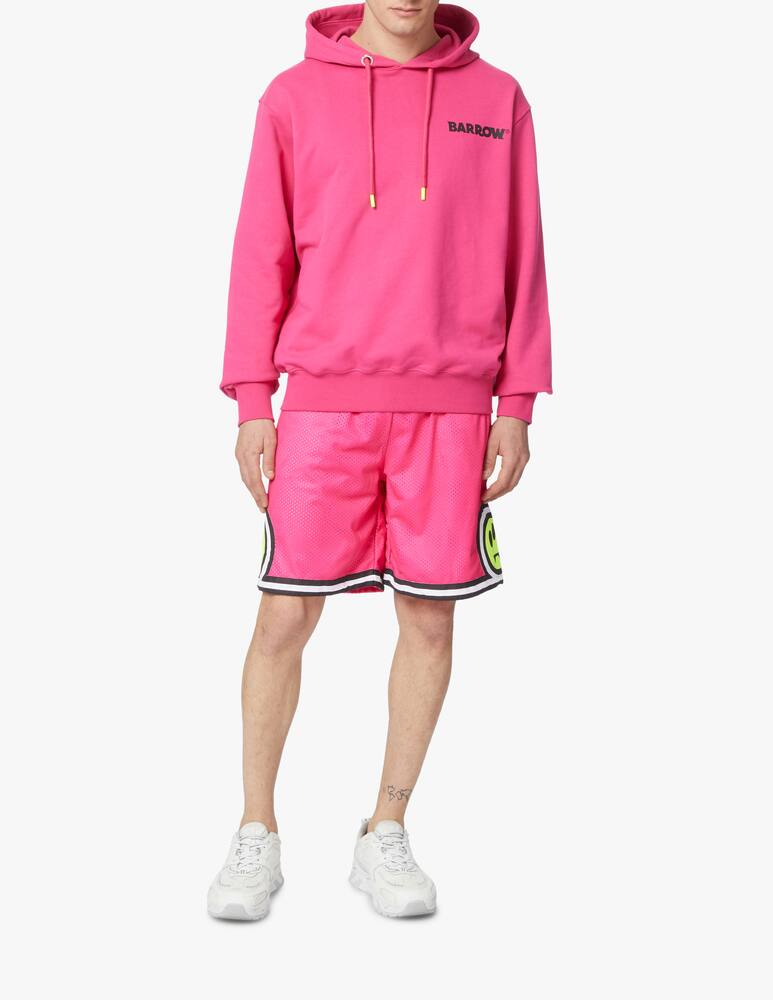 rinascente Barrow Felpa con cappuccio maxi logo retro - rosso