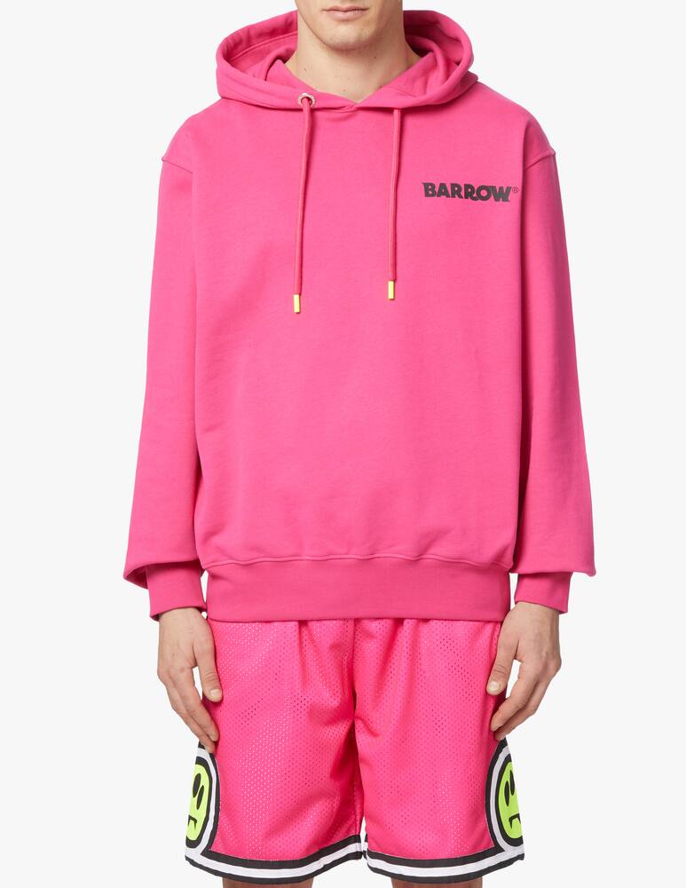 rinascente Barrow Felpa con cappuccio maxi logo retro - rosso