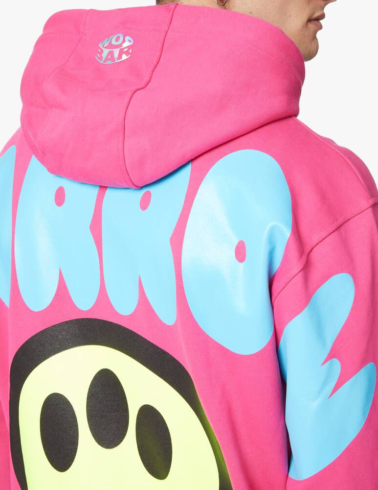 rinascente Barrow Felpa con cappuccio maxi logo retro - rosso