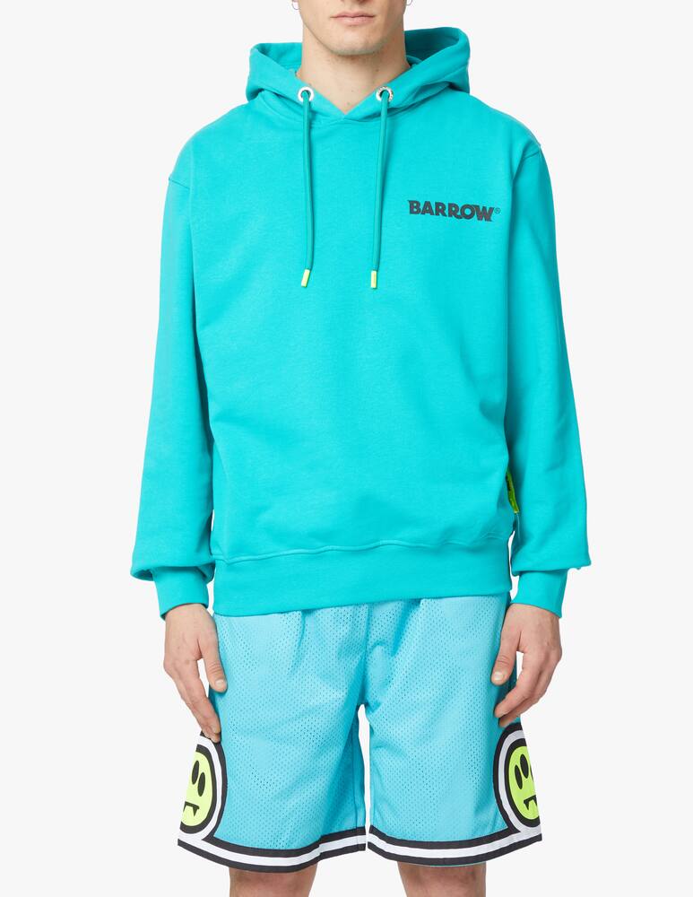 rinascente Barrow Back maxi logo hoodie - green