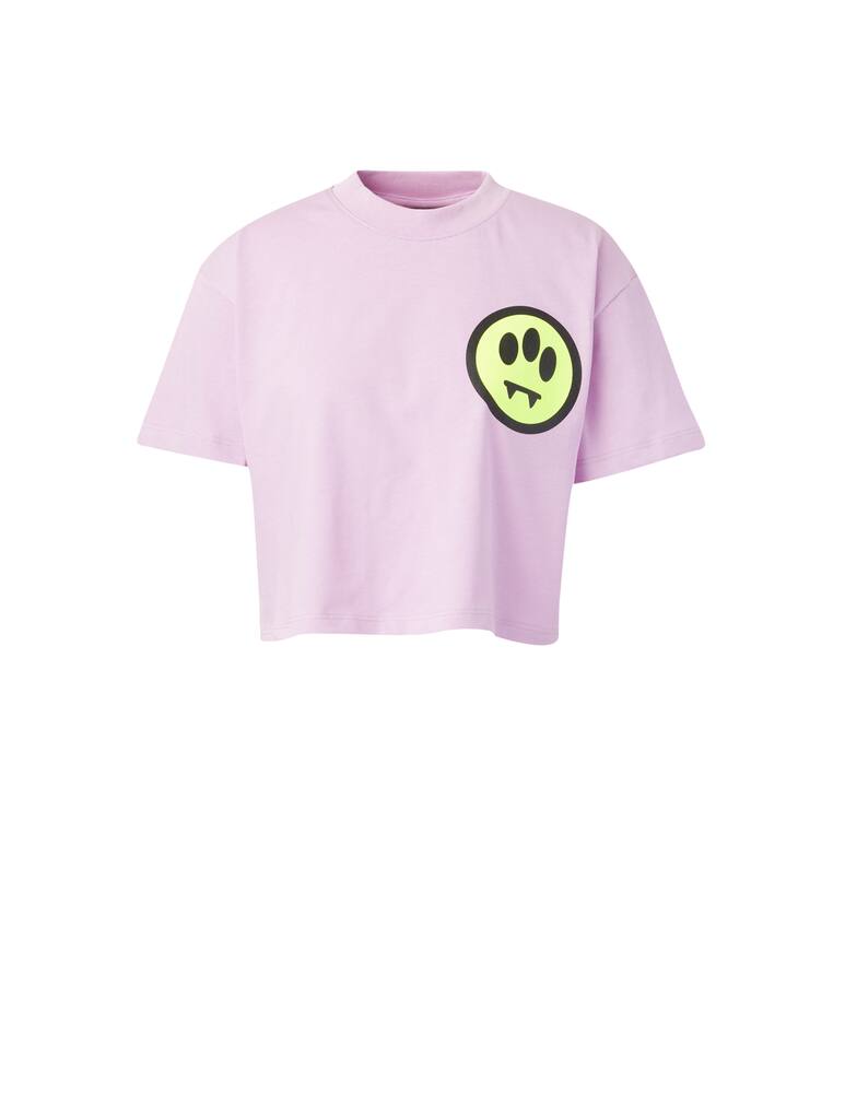 rinascente Barrow Cotton cropped t-shirt - Lilac