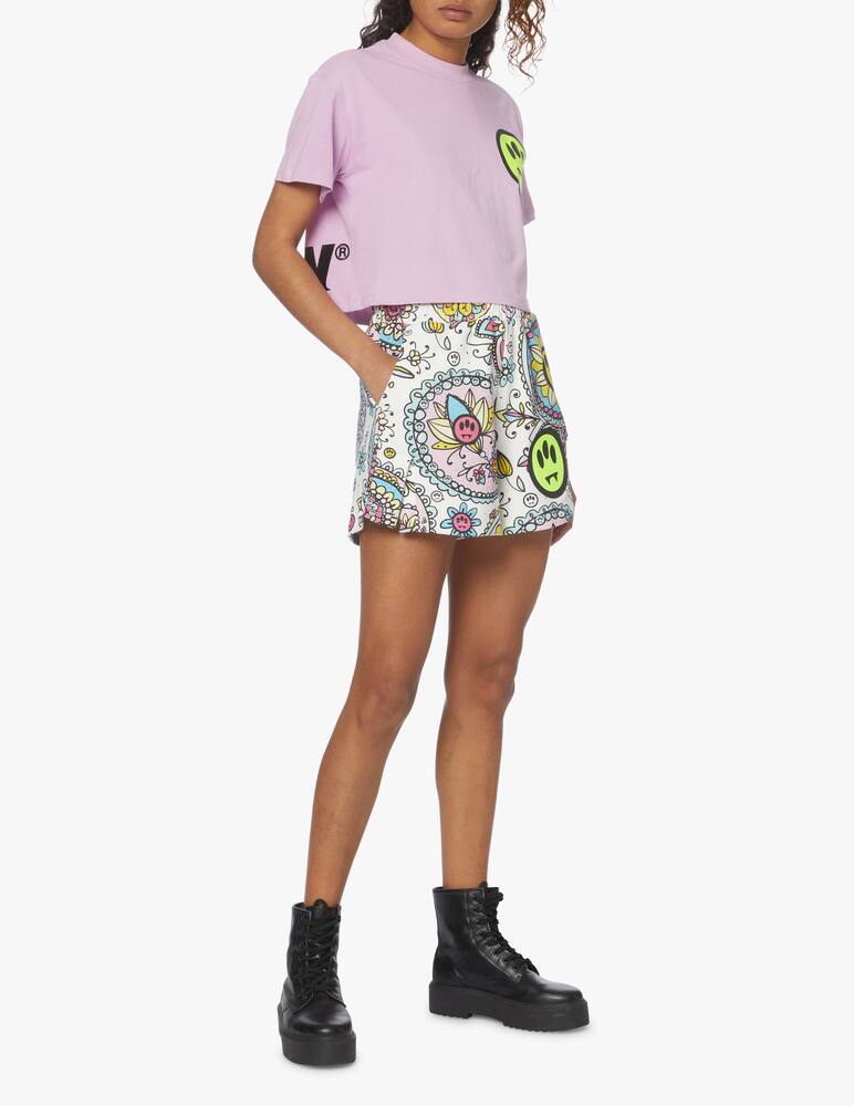 rinascente Barrow Cotton cropped t-shirt - Lilac