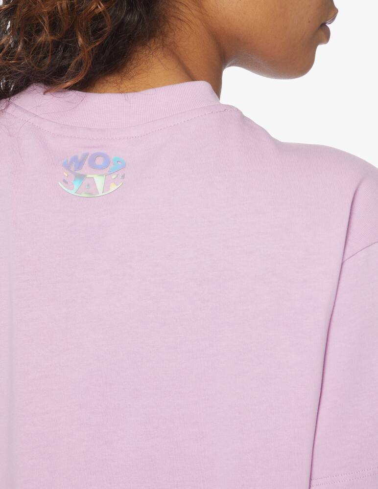 rinascente Barrow Cotton cropped t-shirt - Lilac