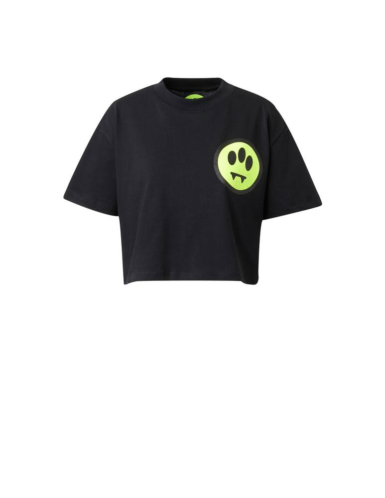 rinascente Barrow Cotton cropped t-shirt - black