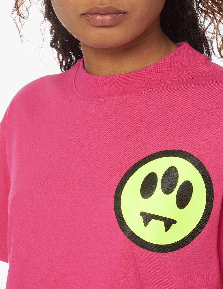 rinascente Barrow Cotton cropped t-shirt - Fuchsia