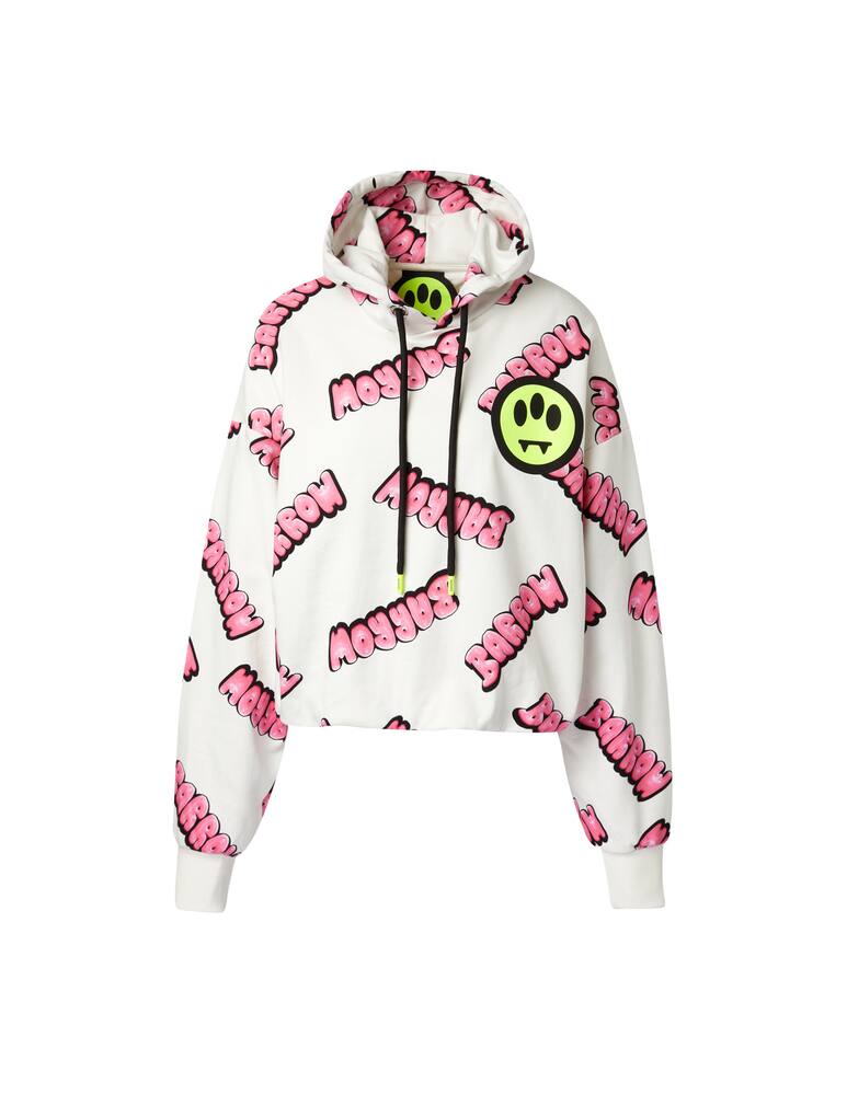 rinascente Barrow Bubble cotton hoodie - white