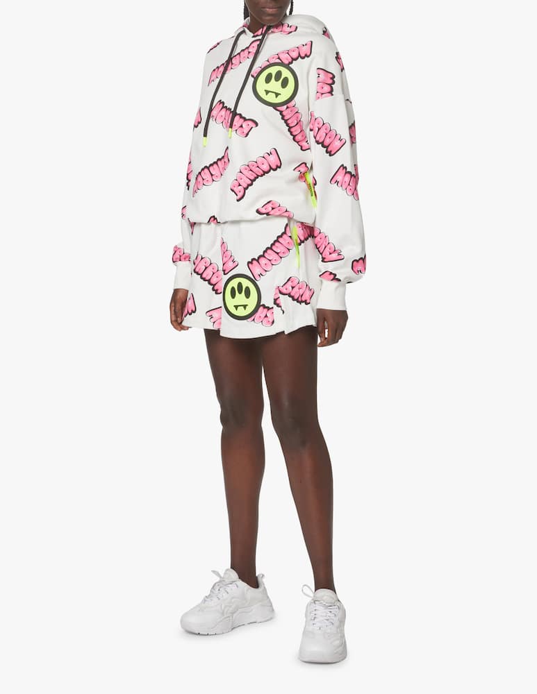 rinascente Barrow Bubble cotton hoodie - white