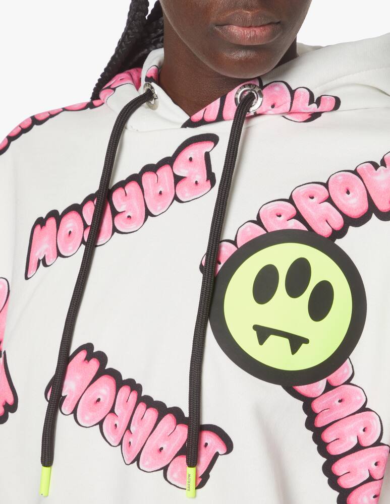 rinascente Barrow Bubble cotton hoodie - white