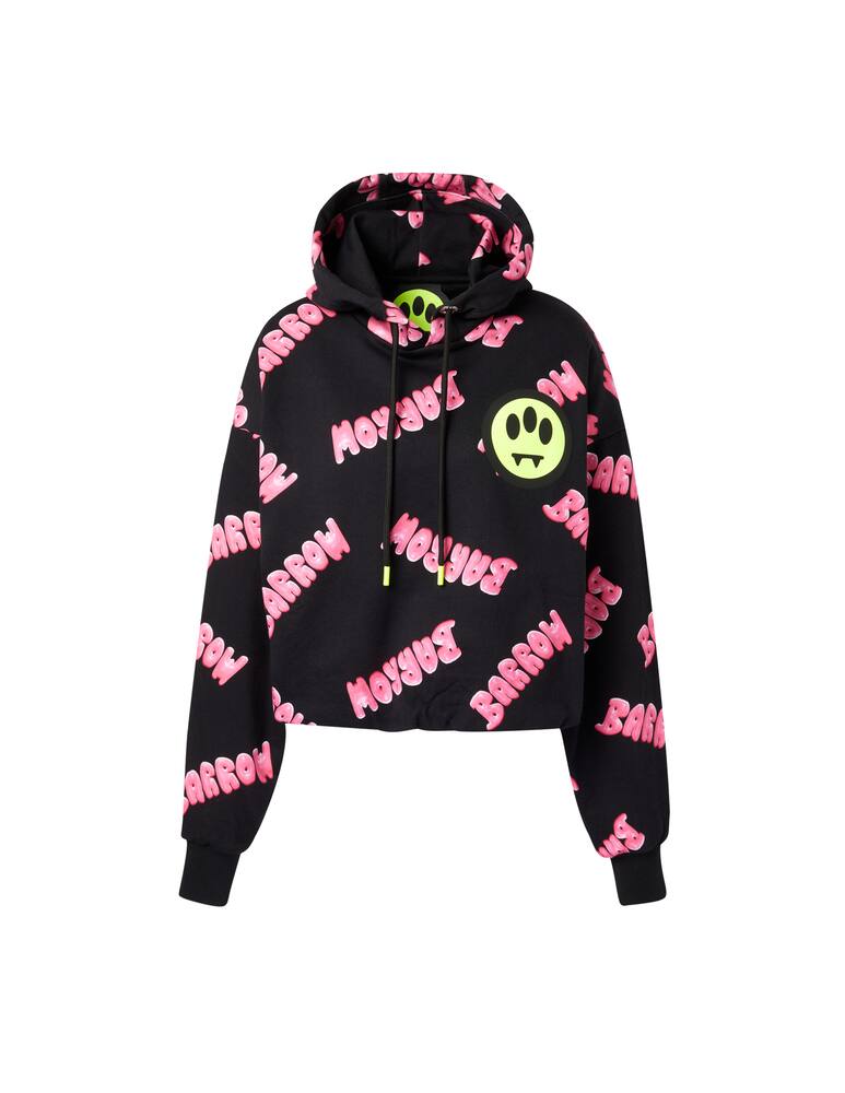 Barrow Bubble cotton hoodie - black - picture 5